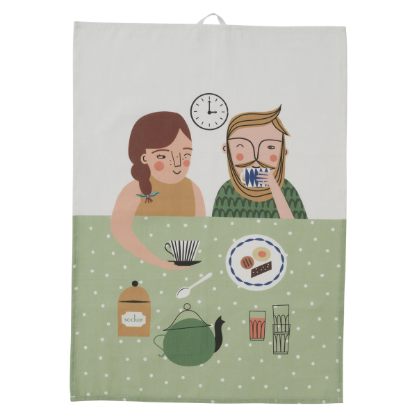 Spira of Sweden Geschirrtuch "Fika"